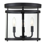 Savoy House Penrose 3-Light Ceiling Light — Black