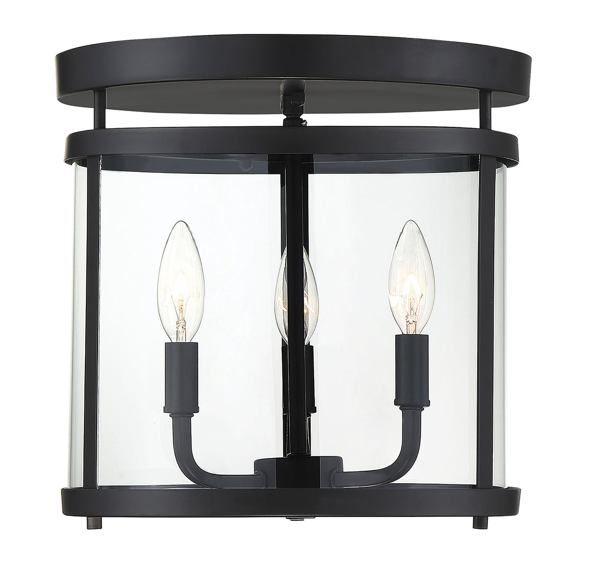 Savoy House Penrose 3-Light Ceiling Light — Black