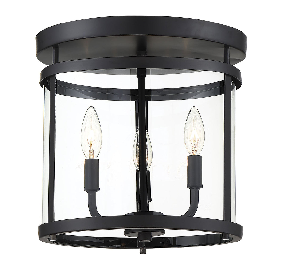 Savoy House Penrose 3-Light Ceiling Light — Black