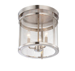 Savoy House Penrose 3-Light Ceiling Light — Satin Nickel