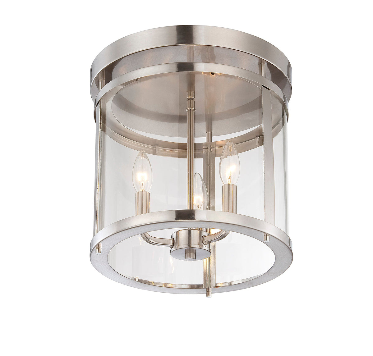 Savoy House Penrose 3-Light Ceiling Light — Satin Nickel