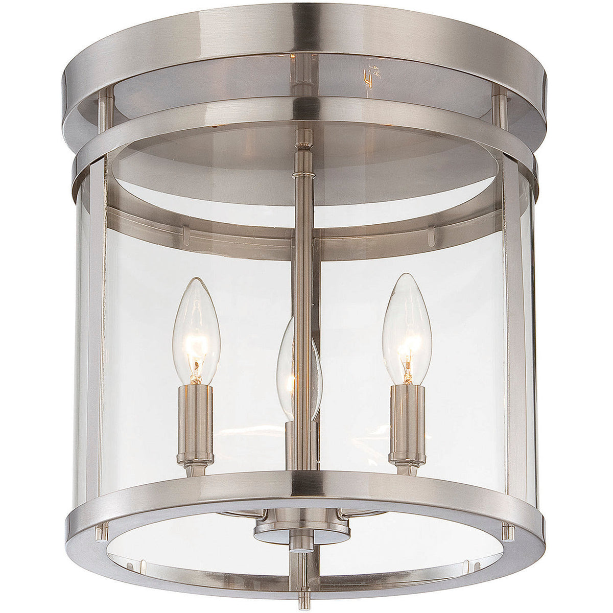 Savoy House Penrose 3-Light Ceiling Light — Satin Nickel
