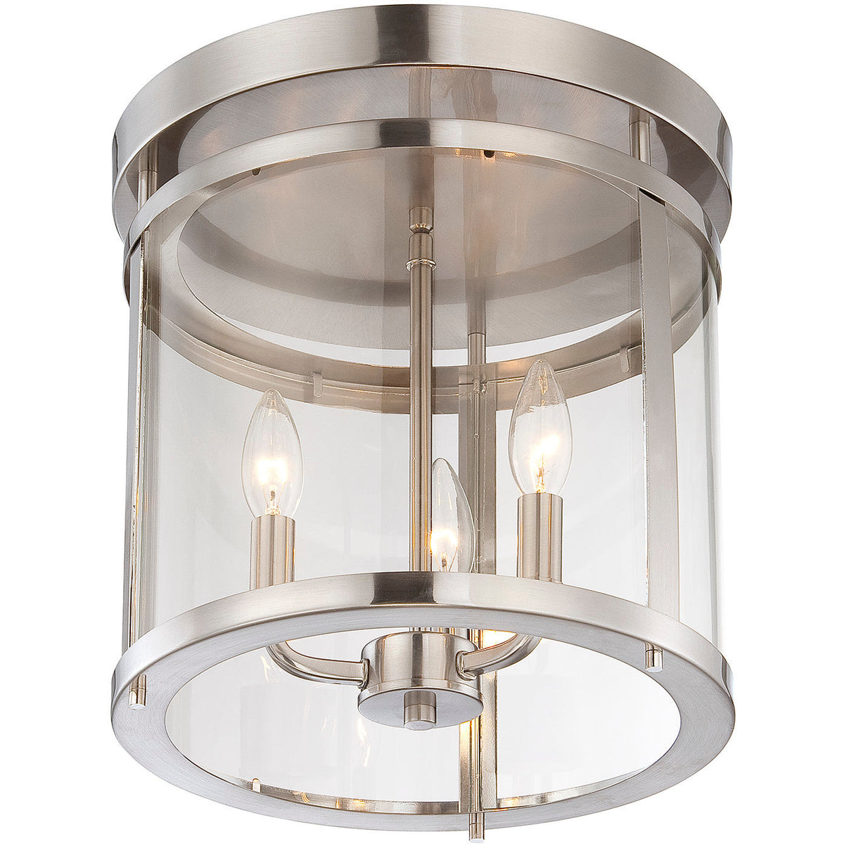 Savoy House Penrose 3-Light Ceiling Light — Satin Nickel