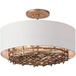 Cameo 4-Light Convertible Semi-Flush or Pendant in Campagne Luxe