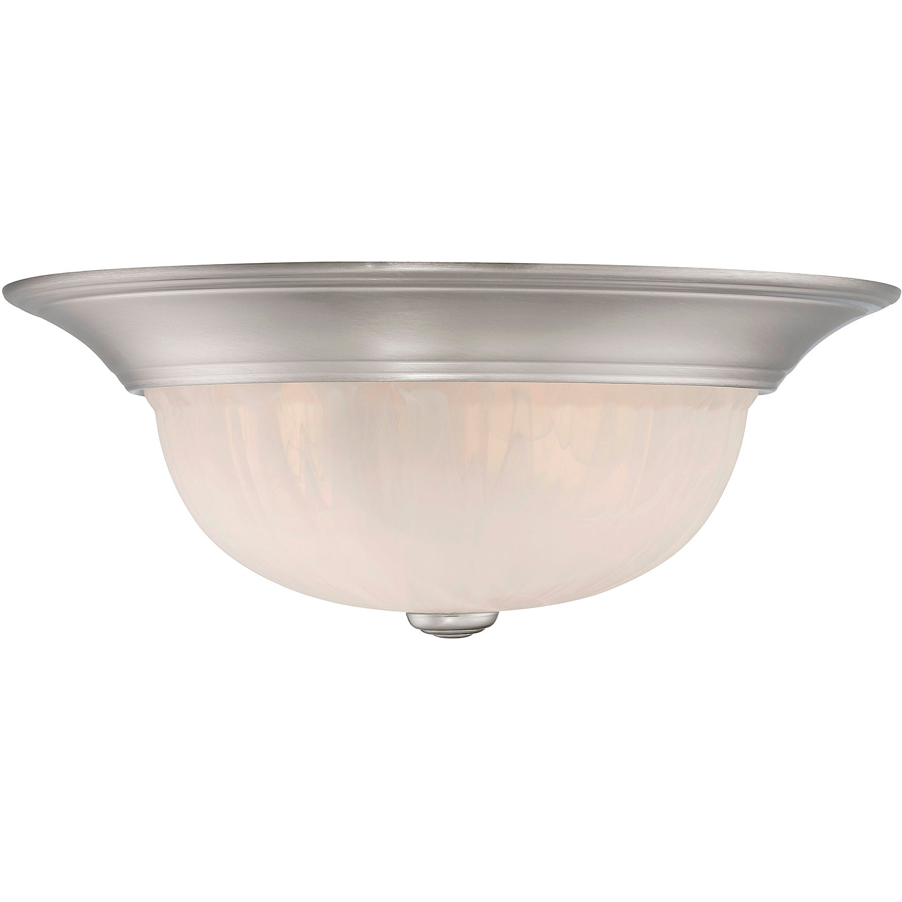 Stella 2 Light 13 inch Satin Nickel Flush Mount