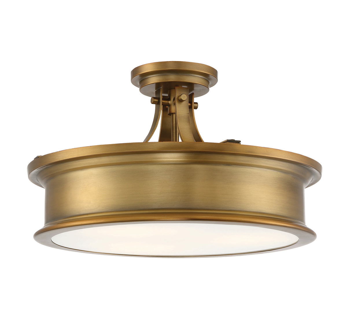 Savoy House Watkins 3-Light Ceiling Light — Warm Brass