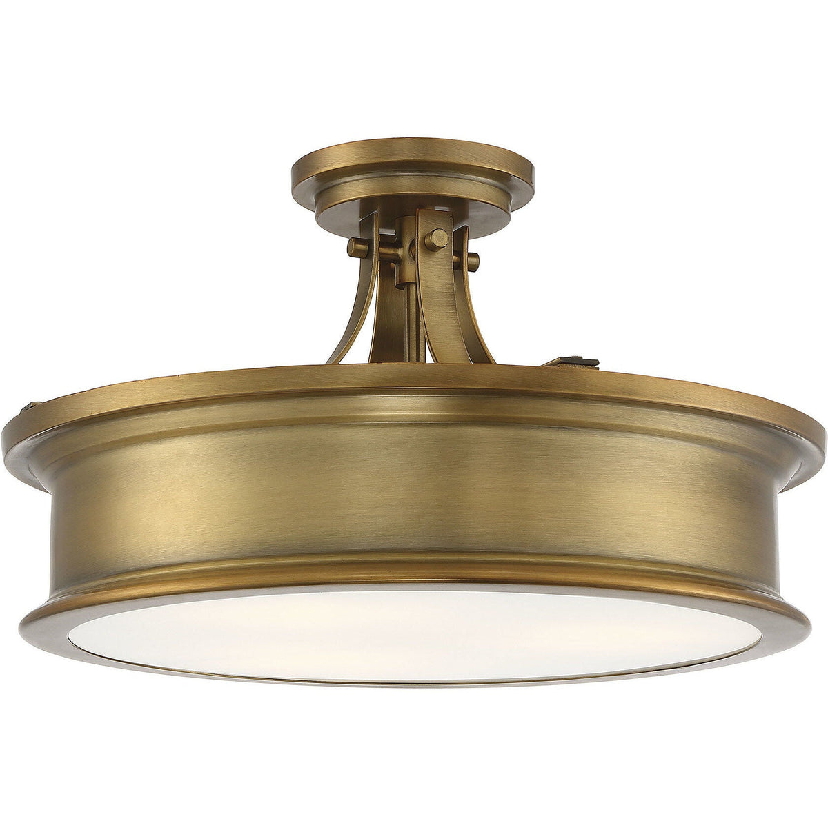 Savoy House Watkins 3-Light Ceiling Light — Warm Brass