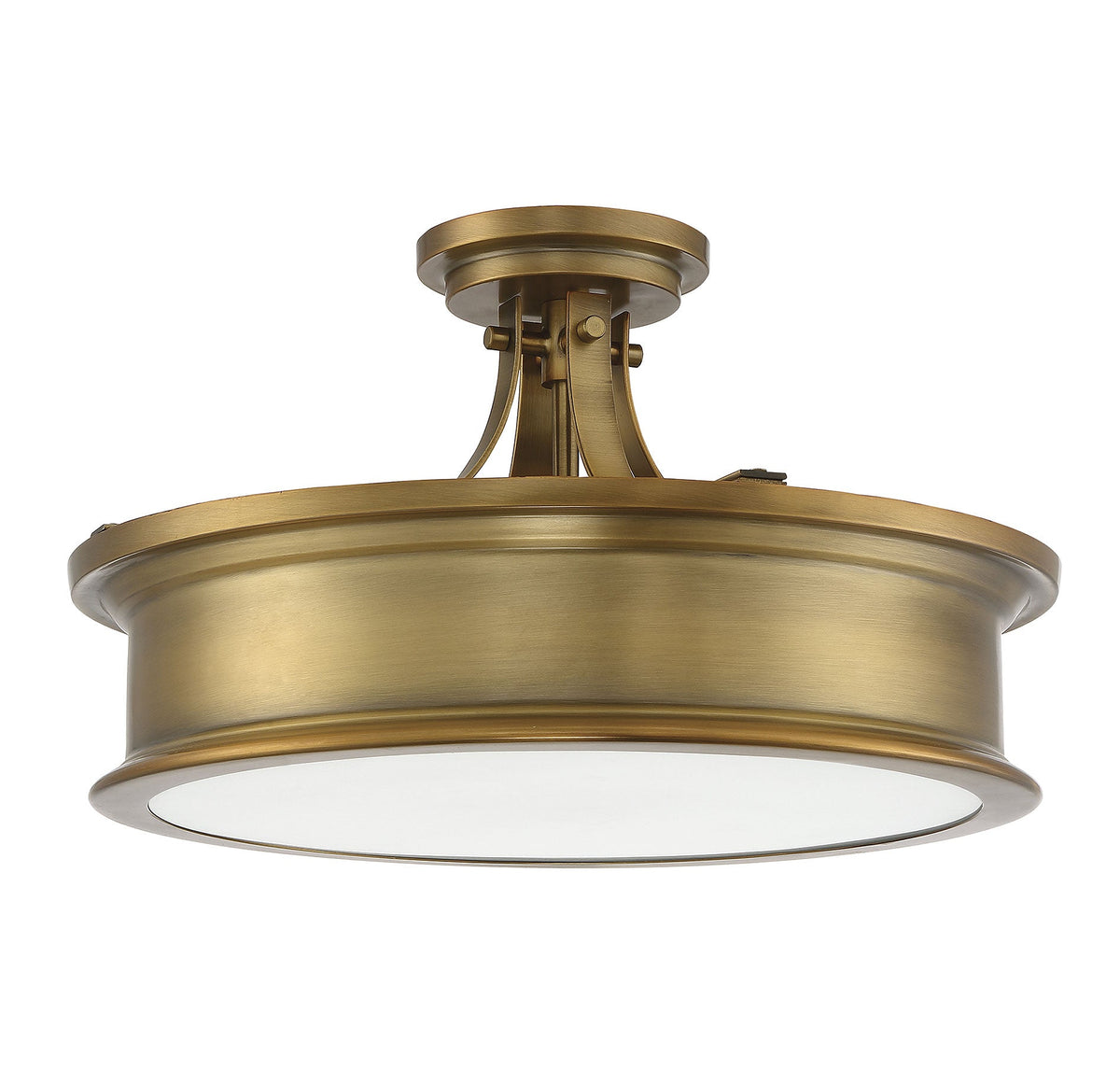 Savoy House Watkins 3-Light Ceiling Light — Warm Brass