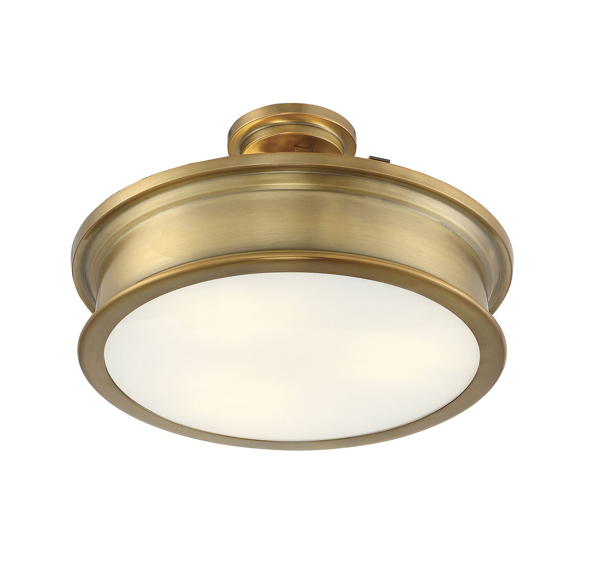 Savoy House Watkins 3-Light Ceiling Light — Warm Brass