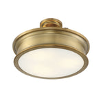 Savoy House Watkins 3-Light Ceiling Light — Warm Brass