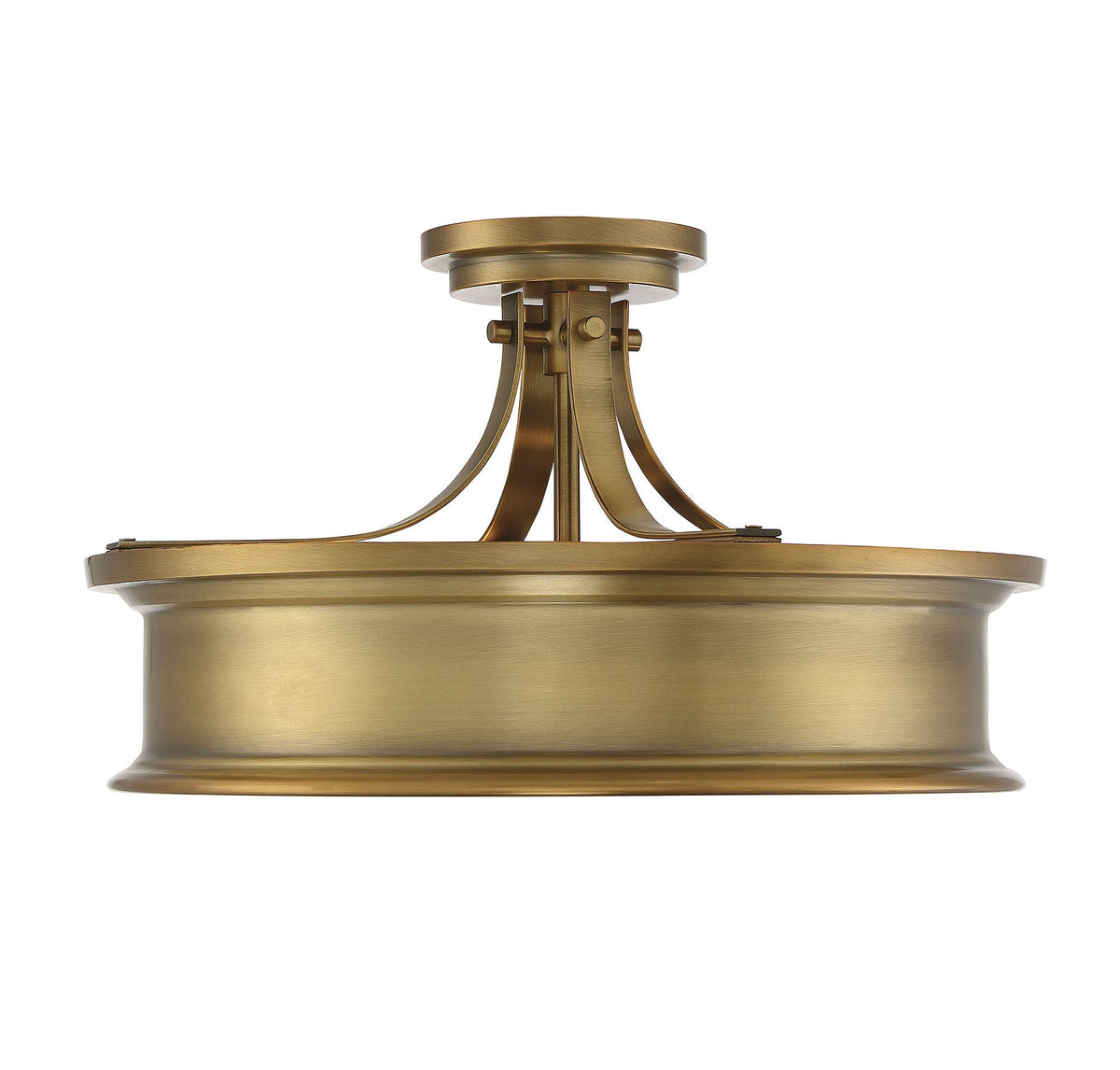 Savoy House Watkins 3-Light Ceiling Light — Warm Brass