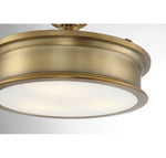 Savoy House Watkins 3-Light Ceiling Light — Warm Brass