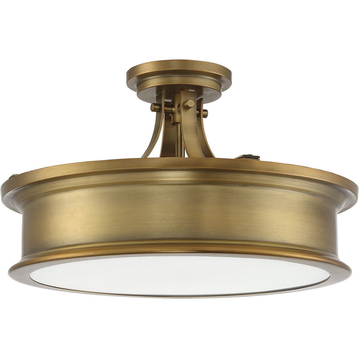 Savoy House Watkins 3-Light Ceiling Light — Warm Brass