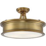 Savoy House Watkins 3-Light Ceiling Light — Warm Brass