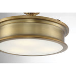 Savoy House Watkins 3-Light Ceiling Light — Warm Brass