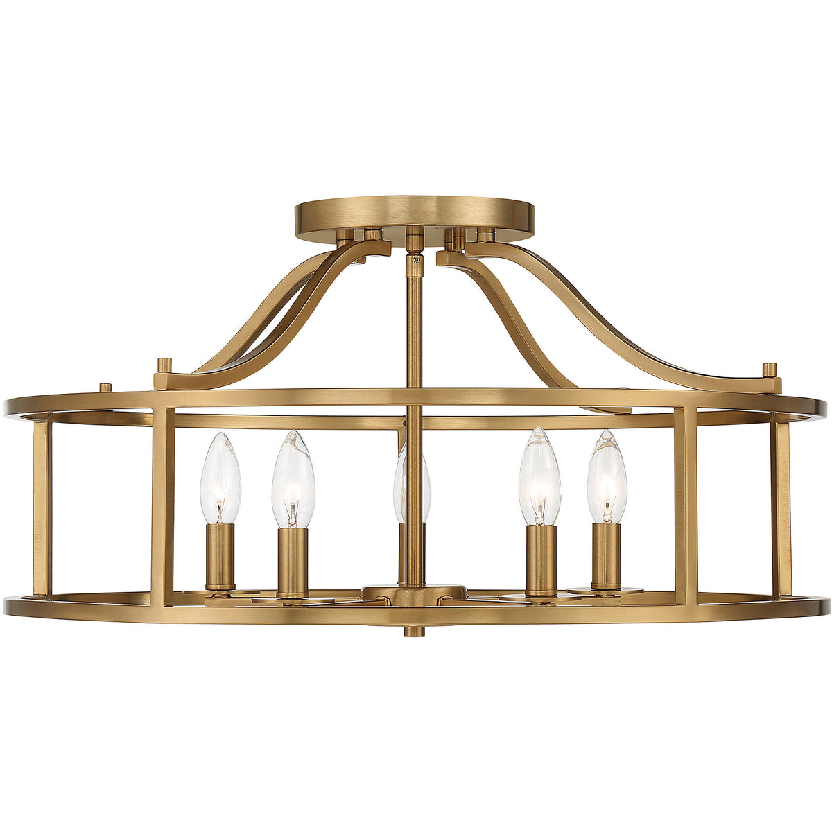 Stockton 5-Light Ceiling Light in Matte Black