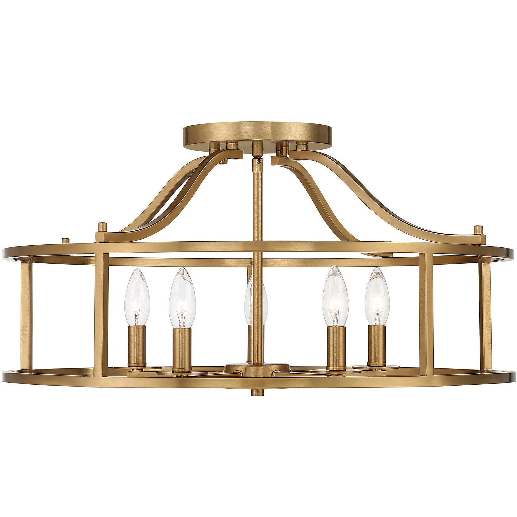 Stockton 5-Light Ceiling Light in Matte Black