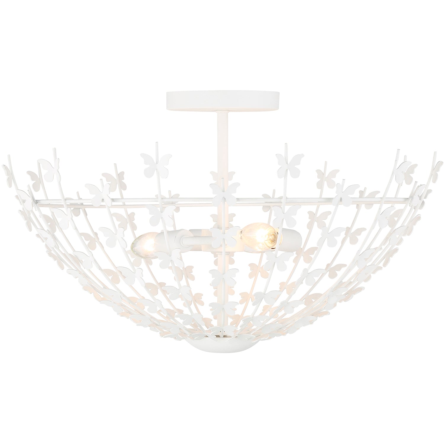 Birch 3-Light Ceiling Light in Burnished Brass