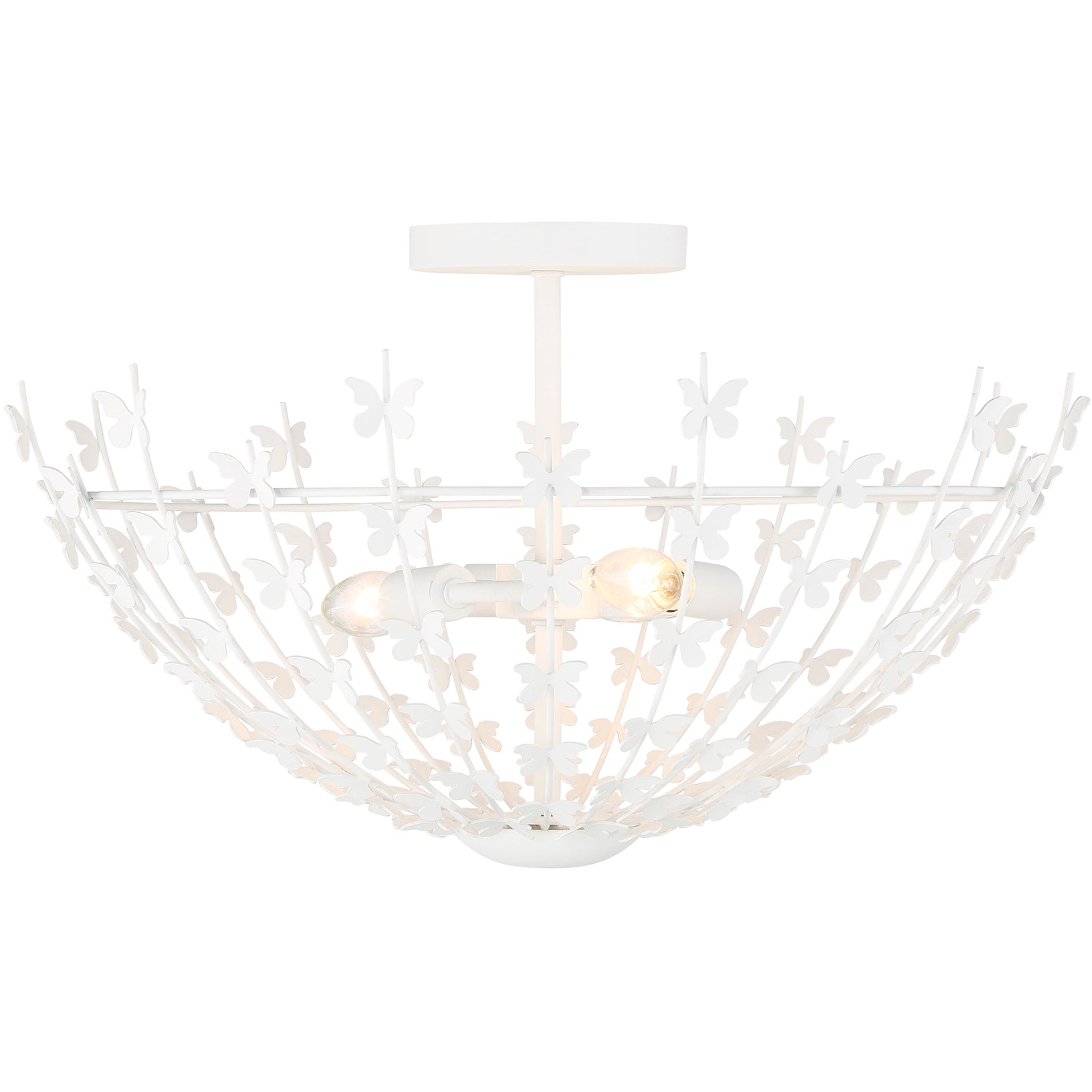 Birch 3-Light Ceiling Light in Burnished Brass