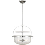 Denmar 4-Light Convertible Semi-Flush or Pendant in Matte Black