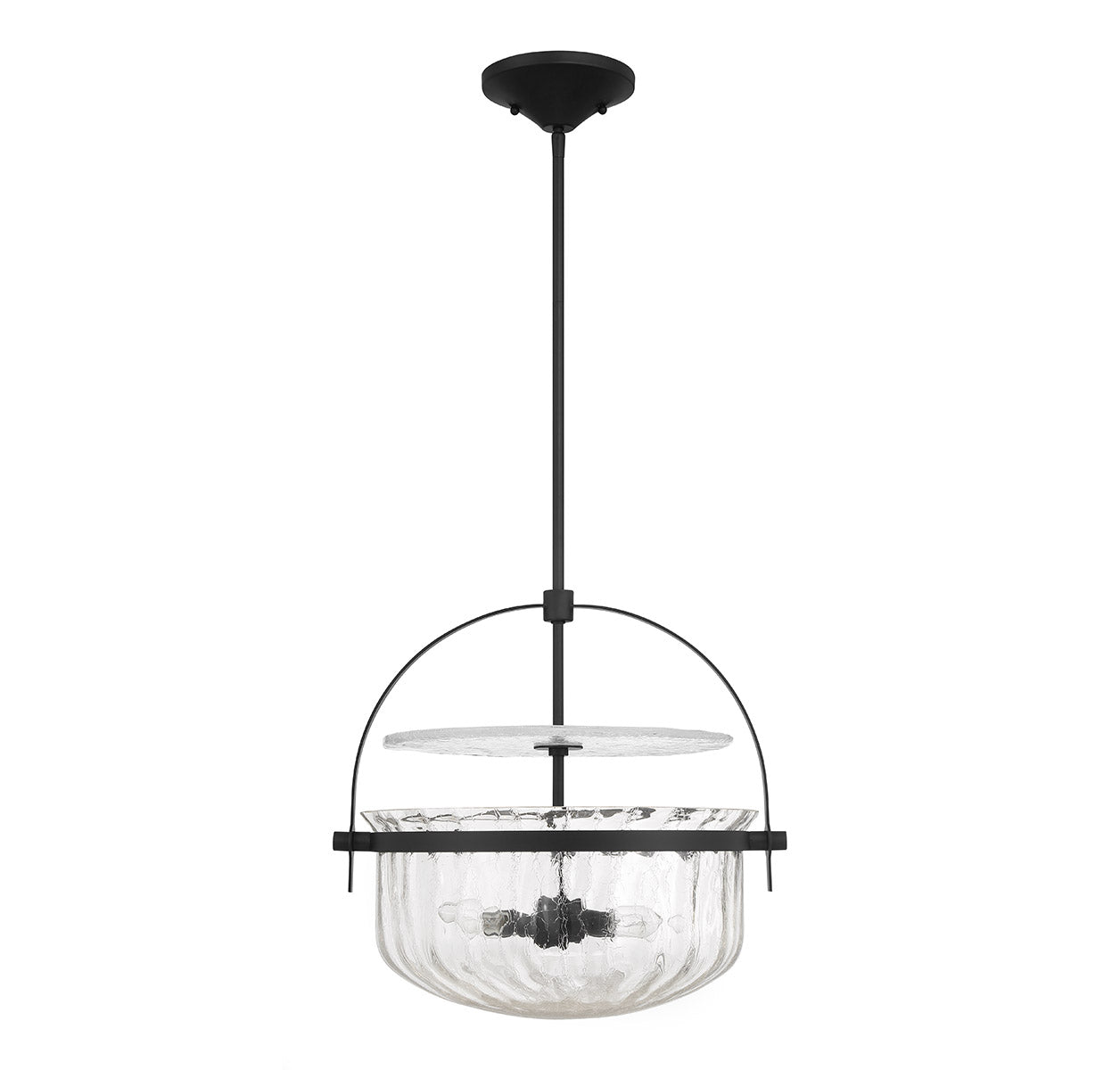 Denmar 4-Light Convertible Semi-Flush or Pendant