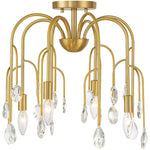 Anholt 4-Light Convertible Semi-Flush or Pendant in Noble Brass