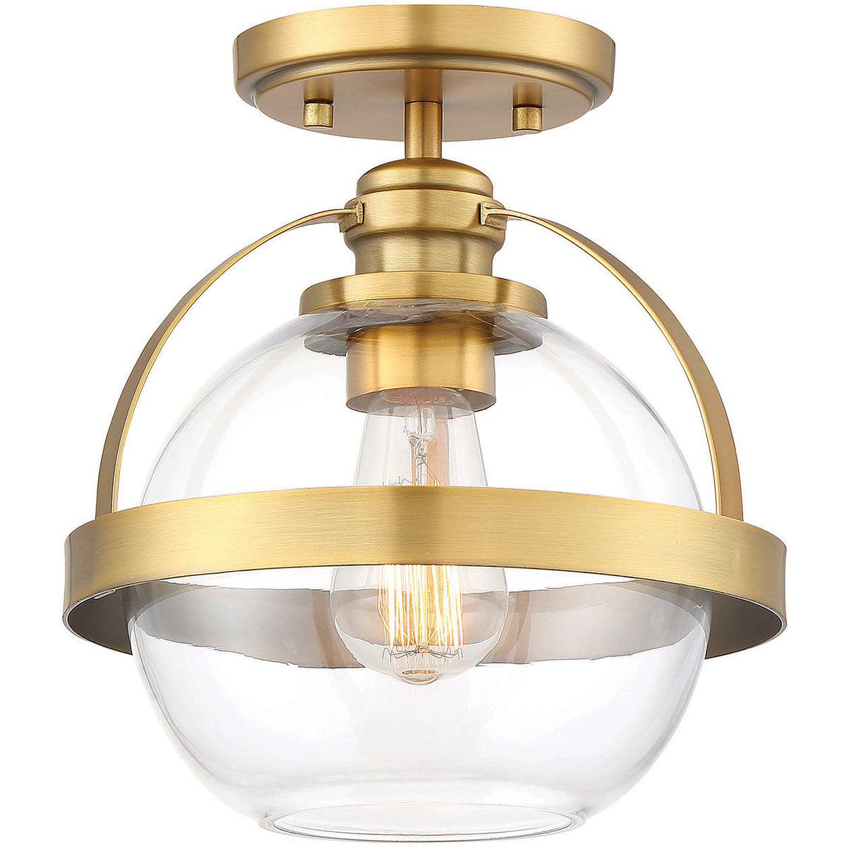 Pendleton 1-Light Ceiling Light in 
Matte Black