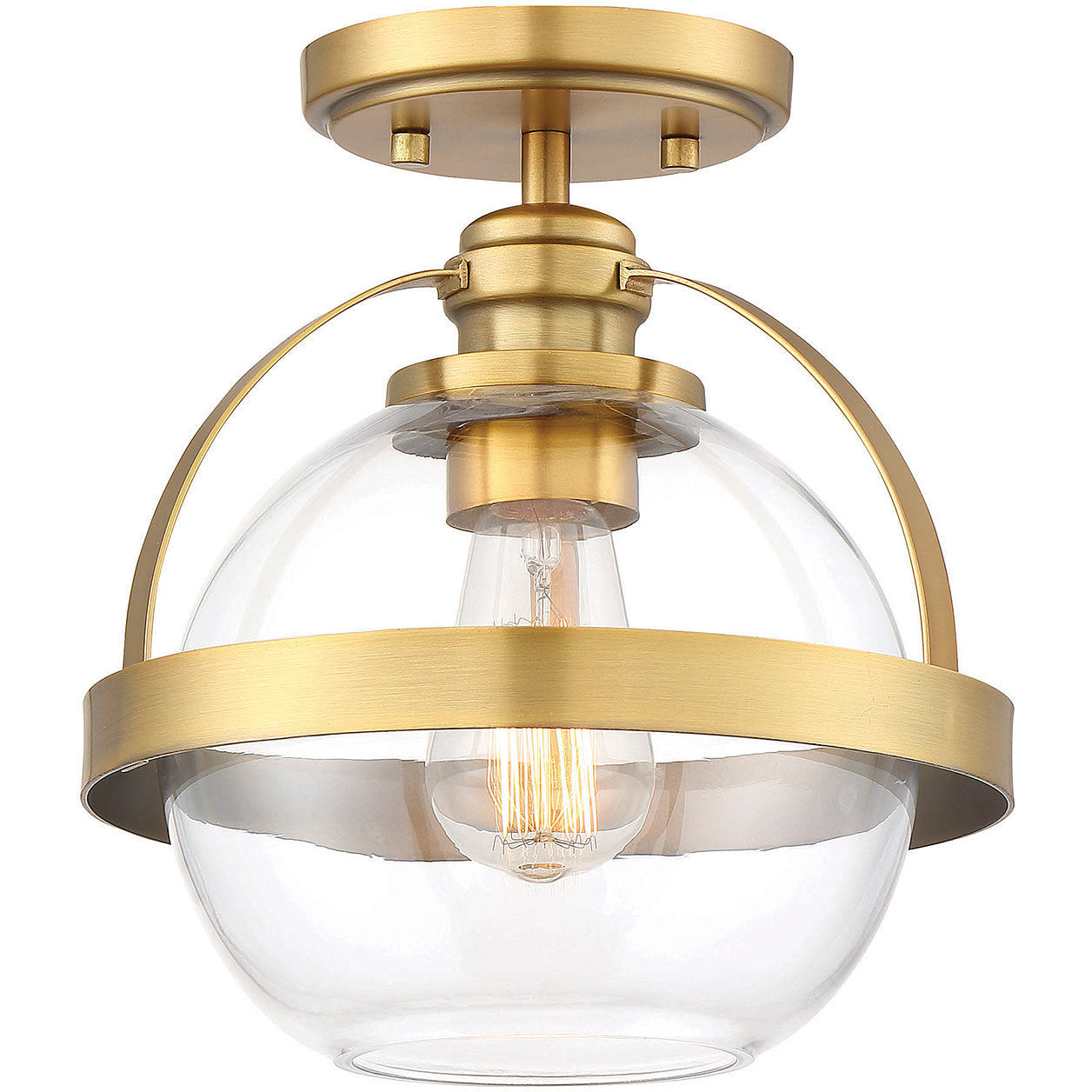 Pendleton 1-Light Ceiling Light in 
Matte Black