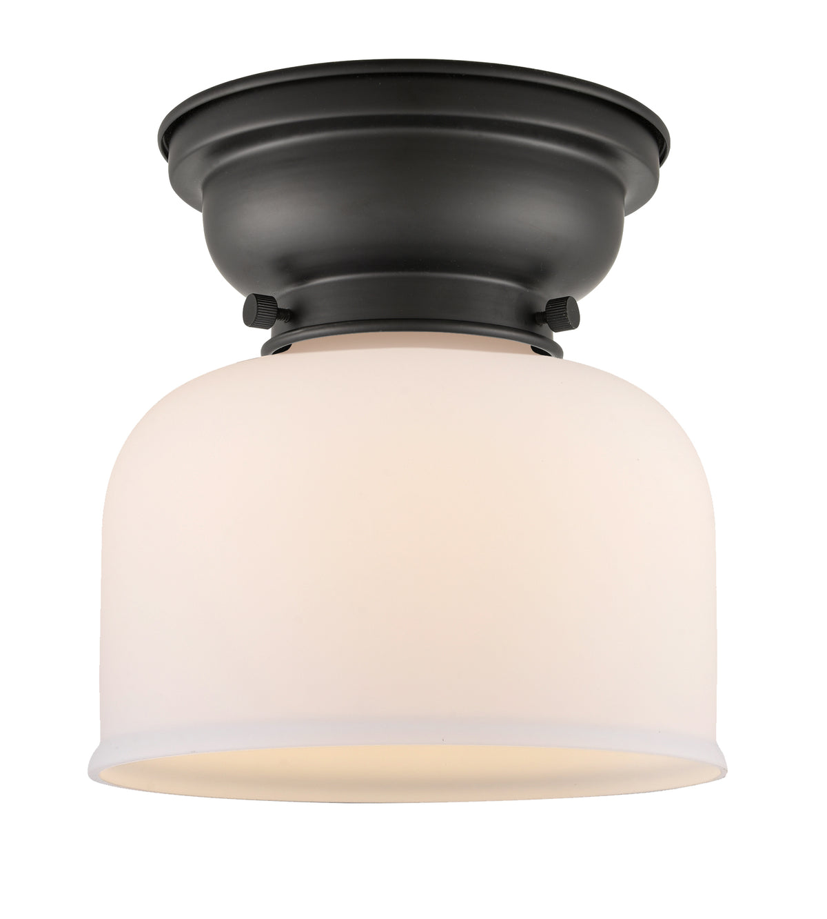 Bell - 1 Light - 8 inch - Matte Black - Flush Mount
