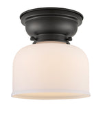 Bell - 1 Light - 8 inch - Matte Black - Flush Mount