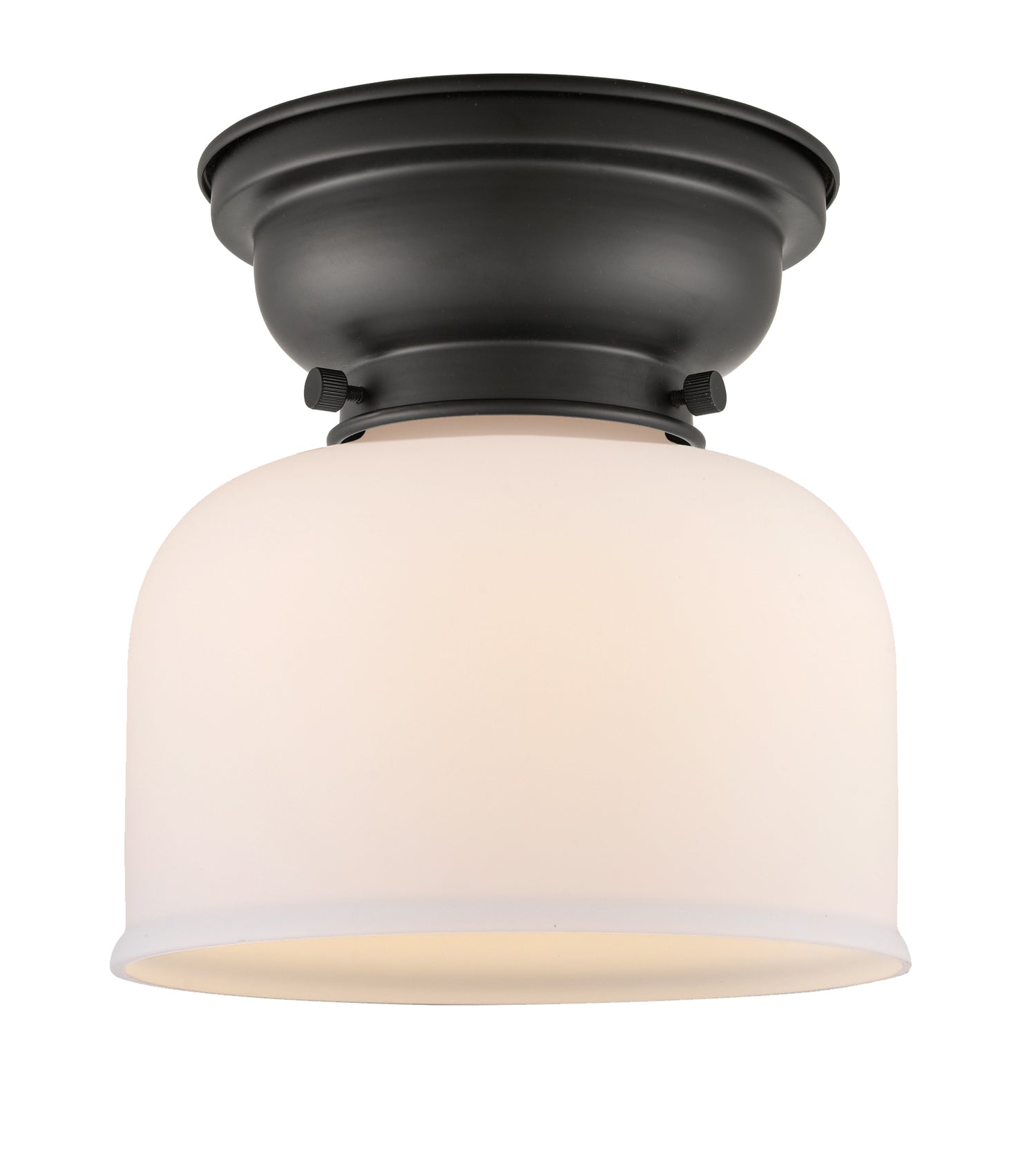 Bell - 1 Light - 8 inch - Matte Black - Flush Mount