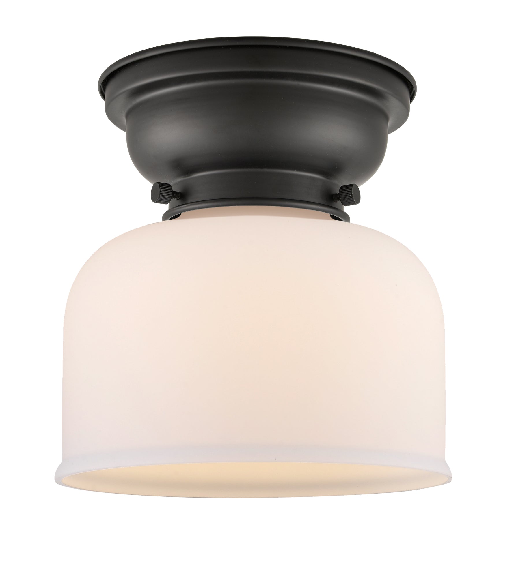 Bell - 1 Light - 8 inch - Matte Black - Flush Mount