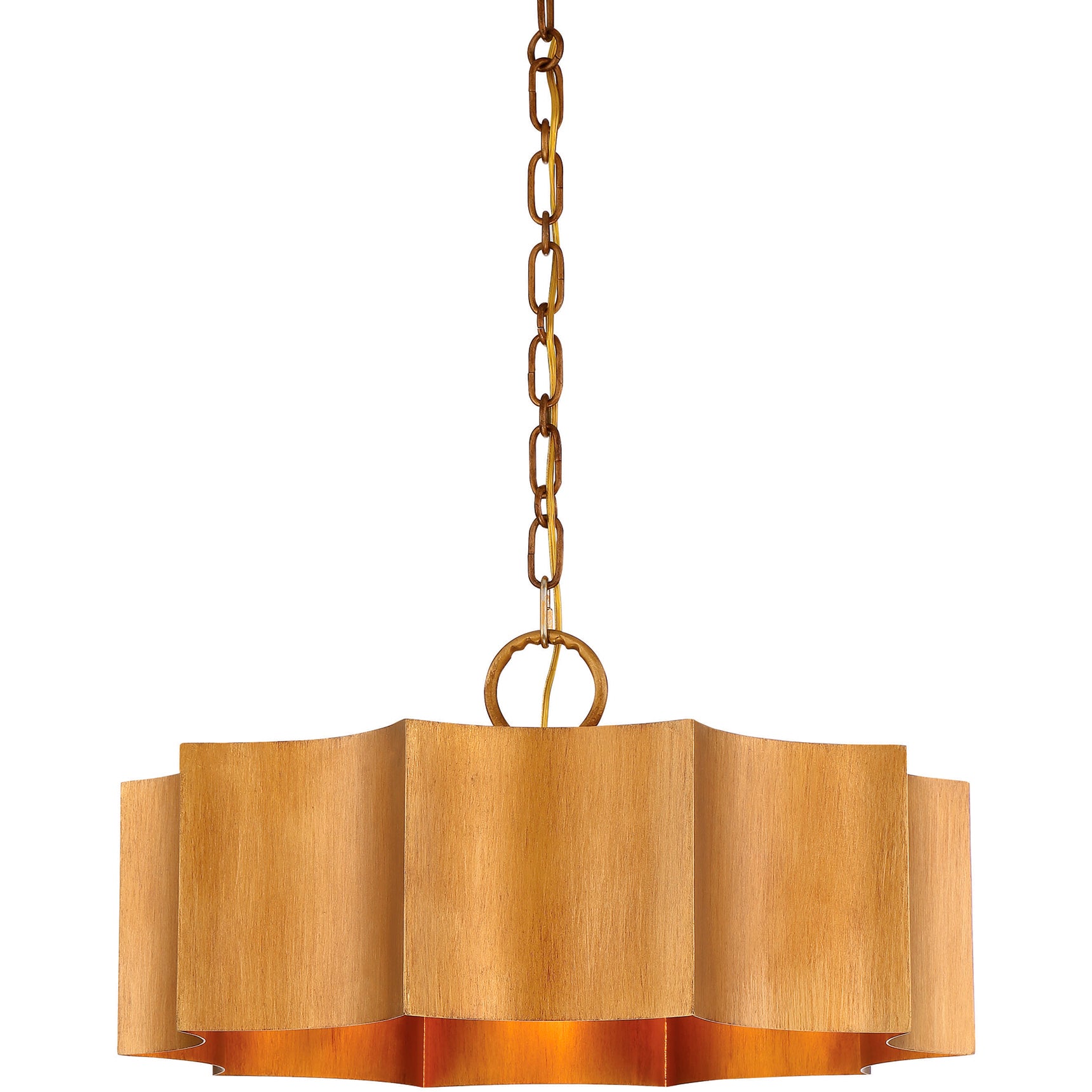 Shelby 3-Light Pendant in Gold Patina