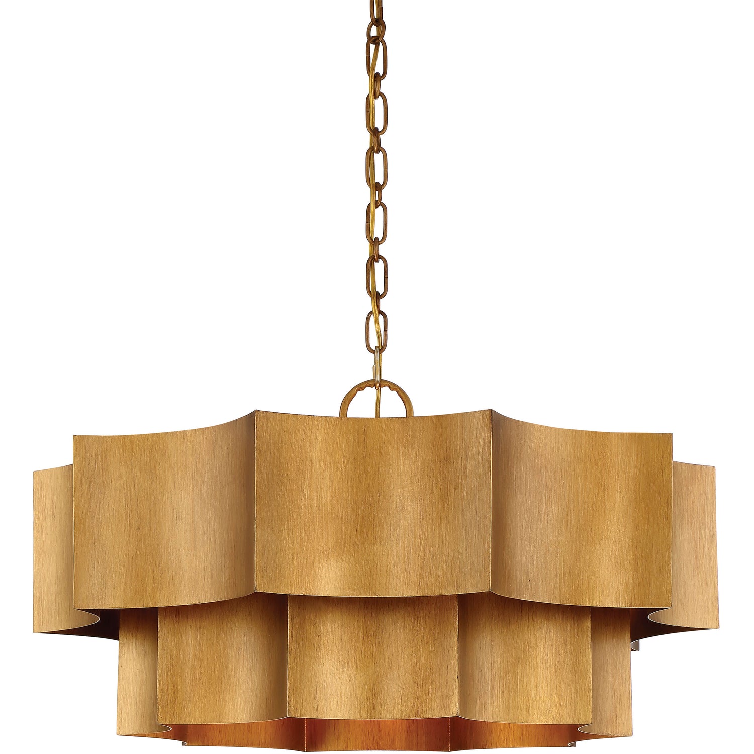 Shelby 6-Light Pendant in Gold Patina