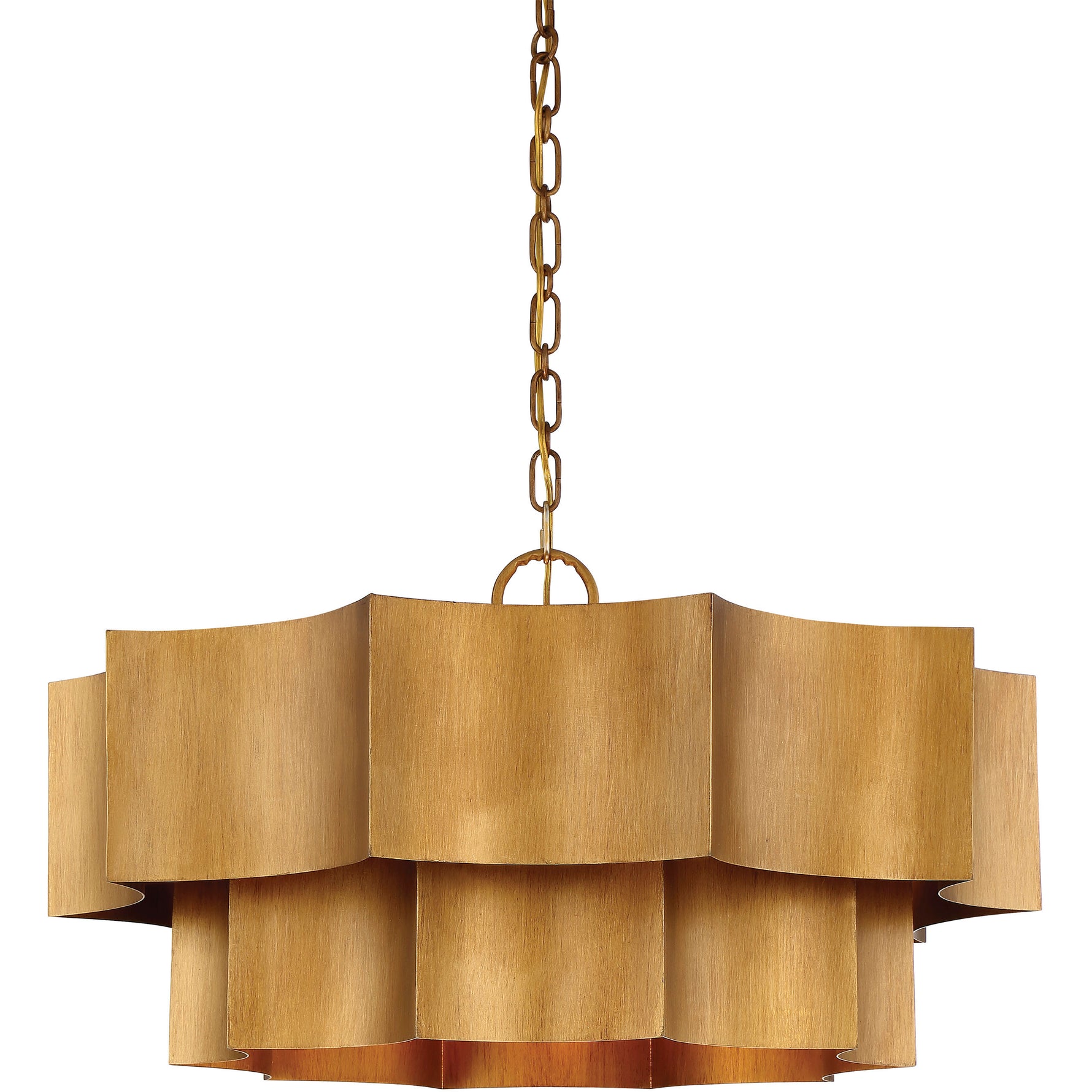 Shelby 6-Light Pendant in Gold Patina
