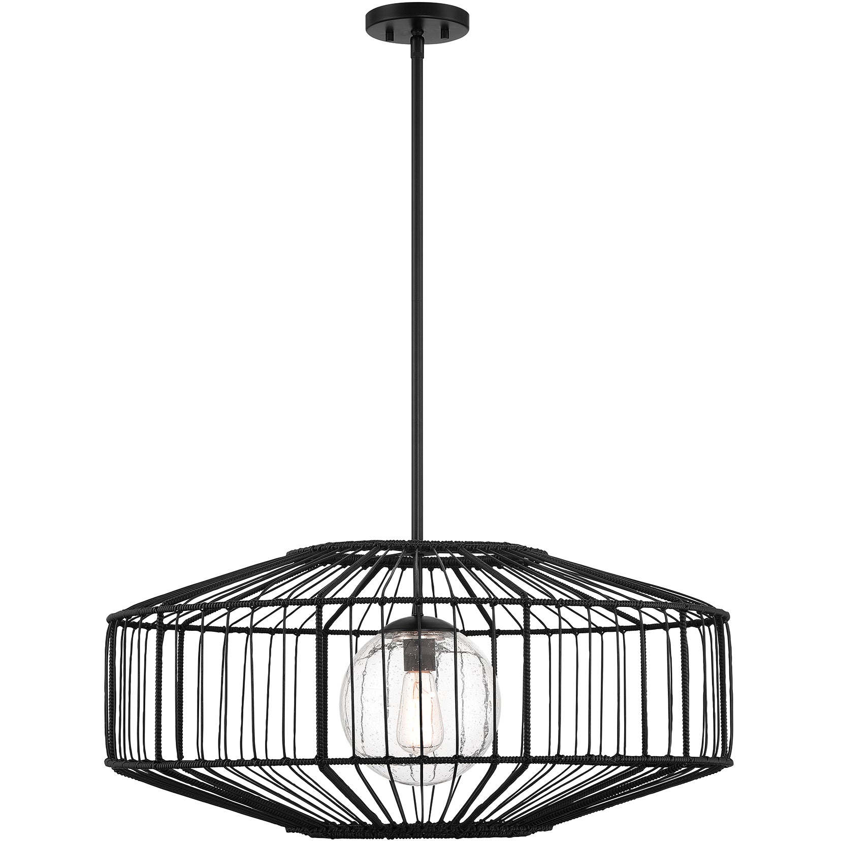 Marcy 1-Light Pendant in Matte Black