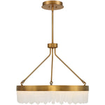 Landon LED Pendant in Warm Brass