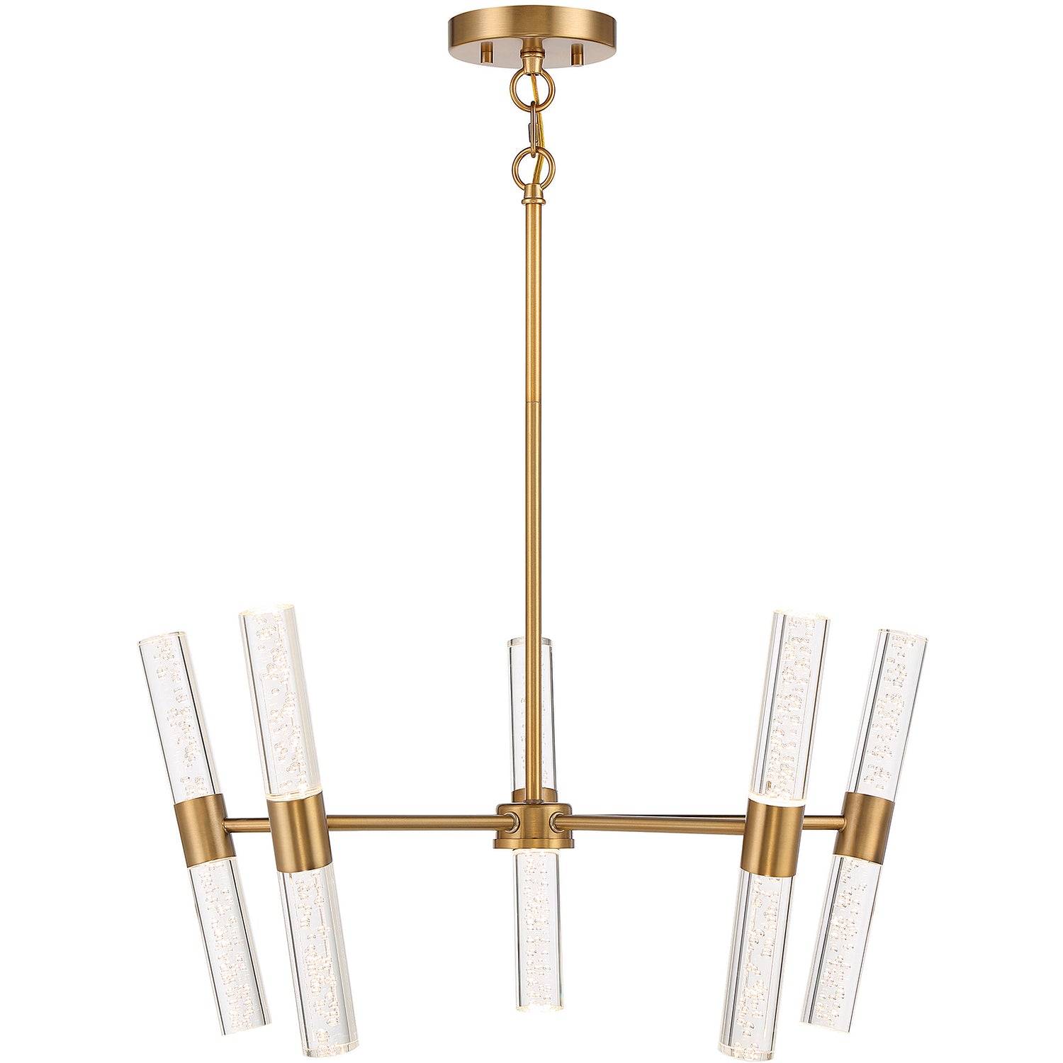 Arlon 10-Light LED Pendant in Warm Brass