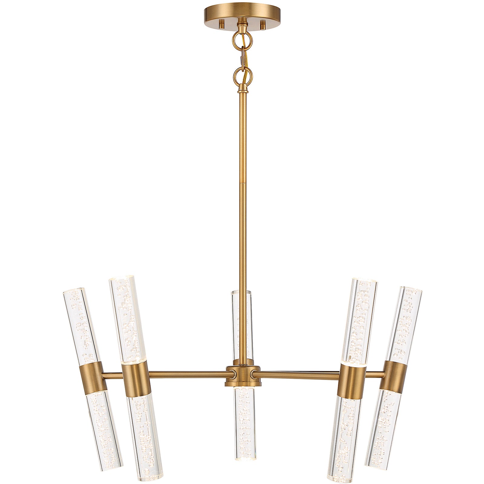 Arlon 10-Light LED Pendant in Warm Brass