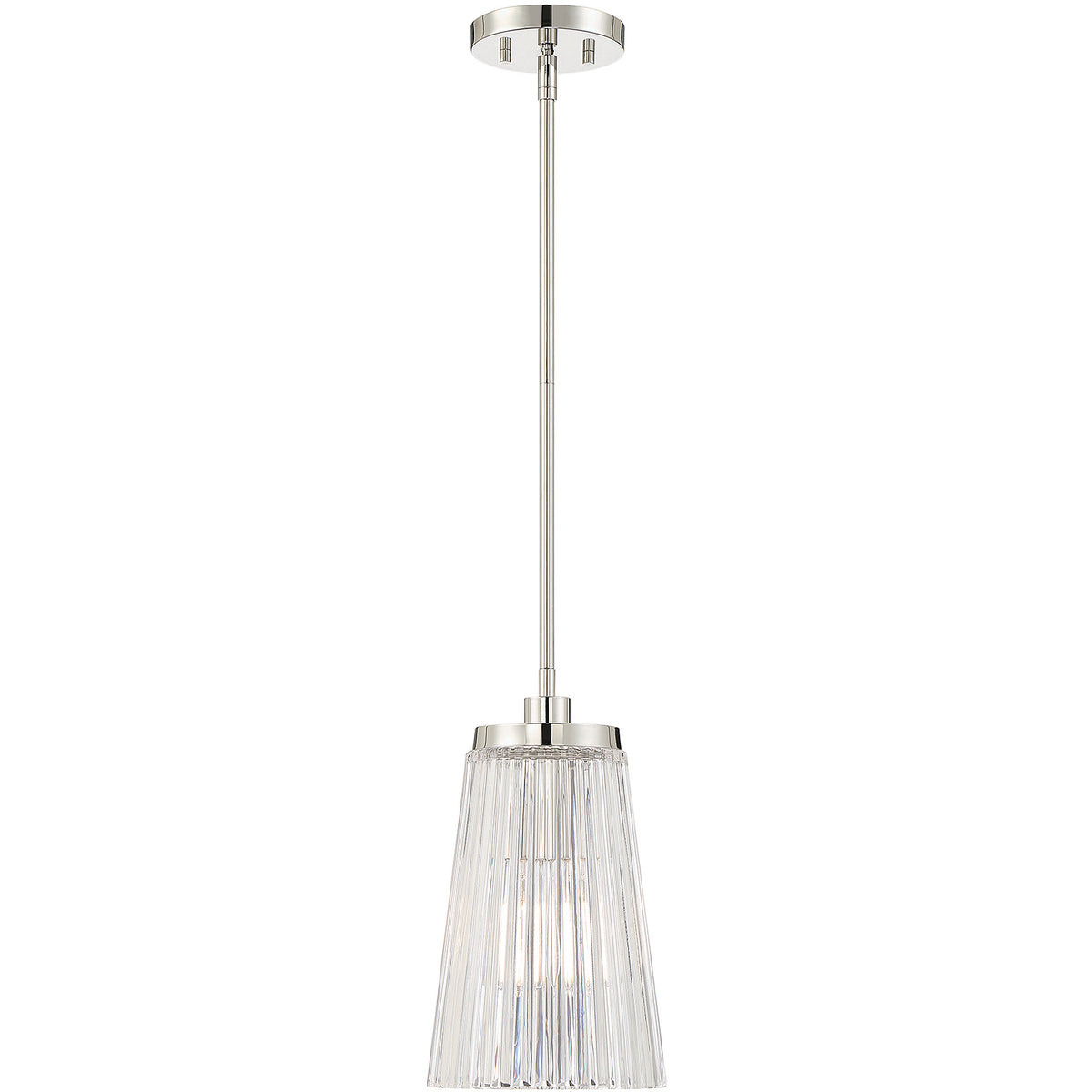 Chantilly 1-Light Pendant in Matte Black