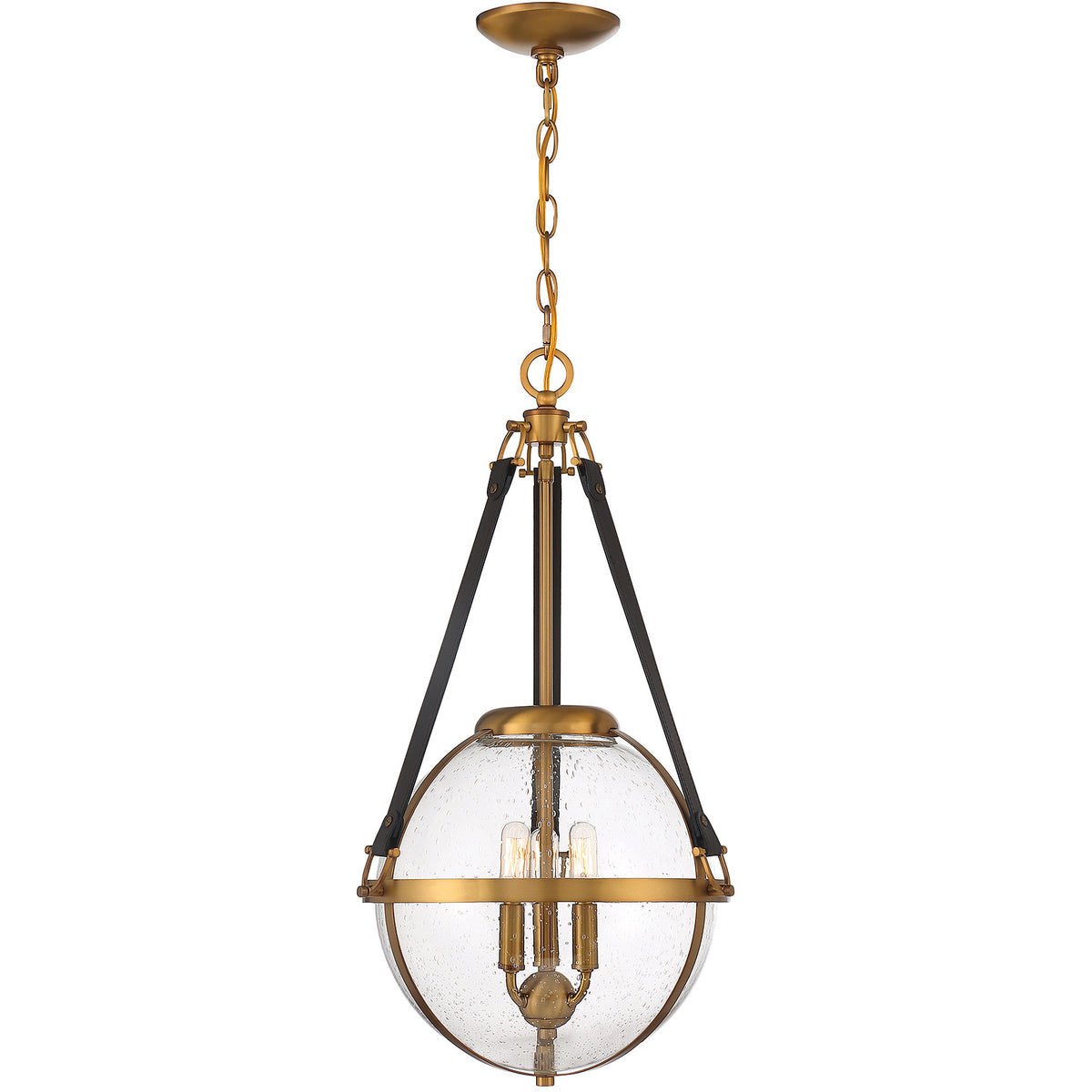 Bozeman 3-Light Pendant in Warm Brass
