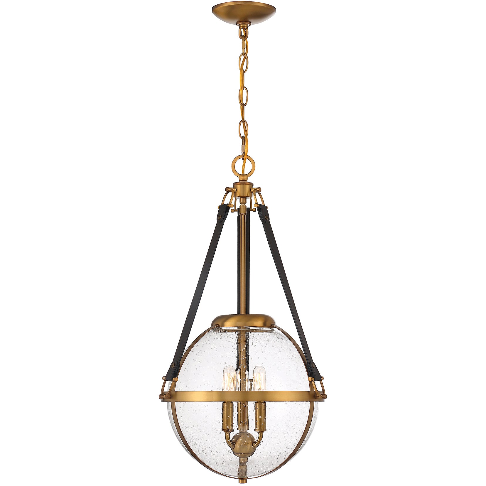 Bozeman 3-Light Pendant in Warm Brass