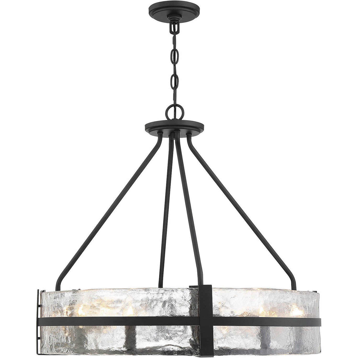Hudson 8-Light Pendant in Matte Black