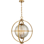 Pearl 3-Light Pendant in Warm Brass