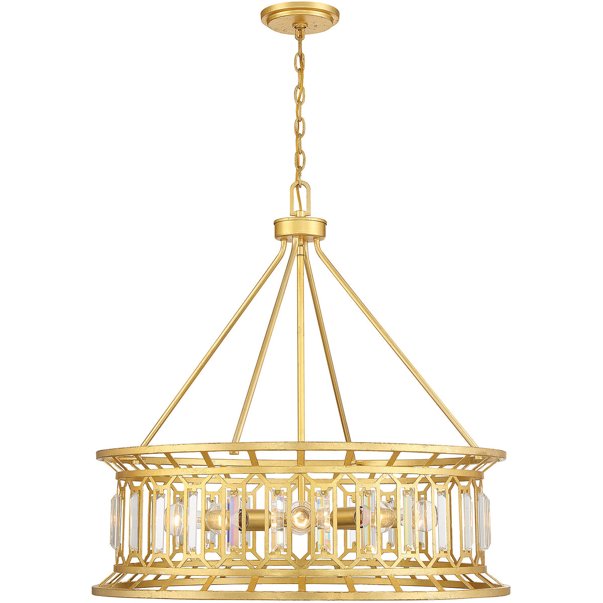 Daintree 8-Light Pendant in True Gold