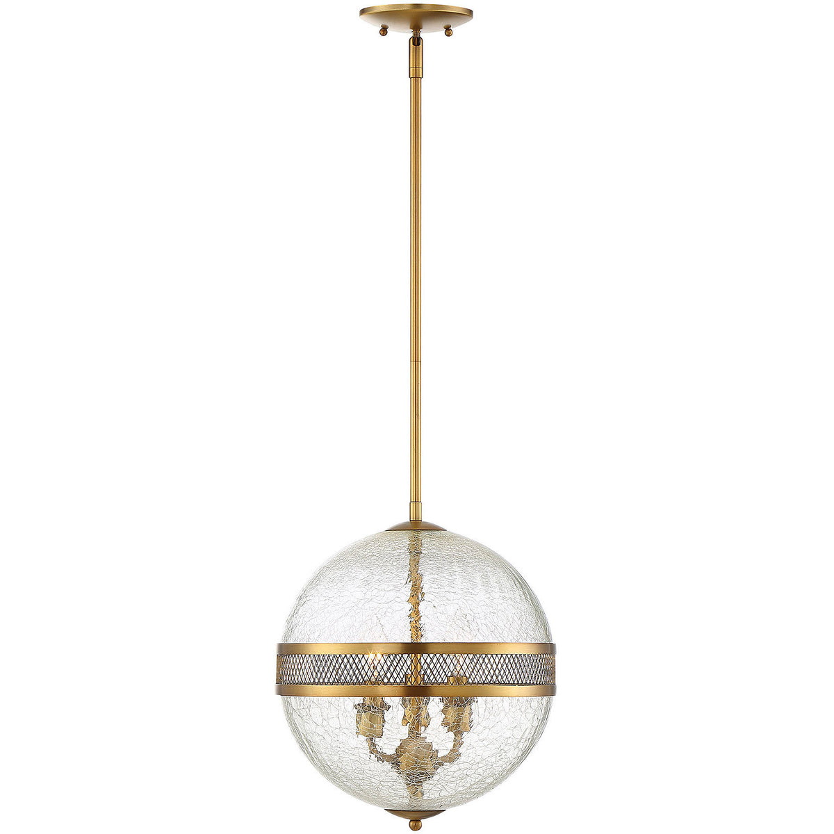 Stirling 3-Light Pendant in Warm Brass