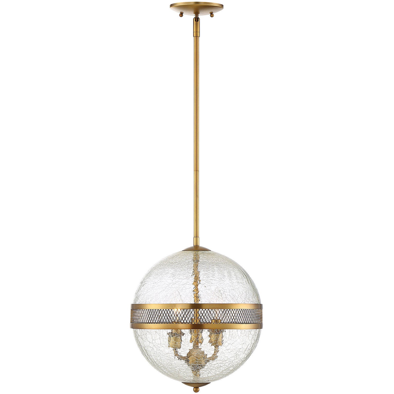Stirling 3-Light Pendant in Warm Brass