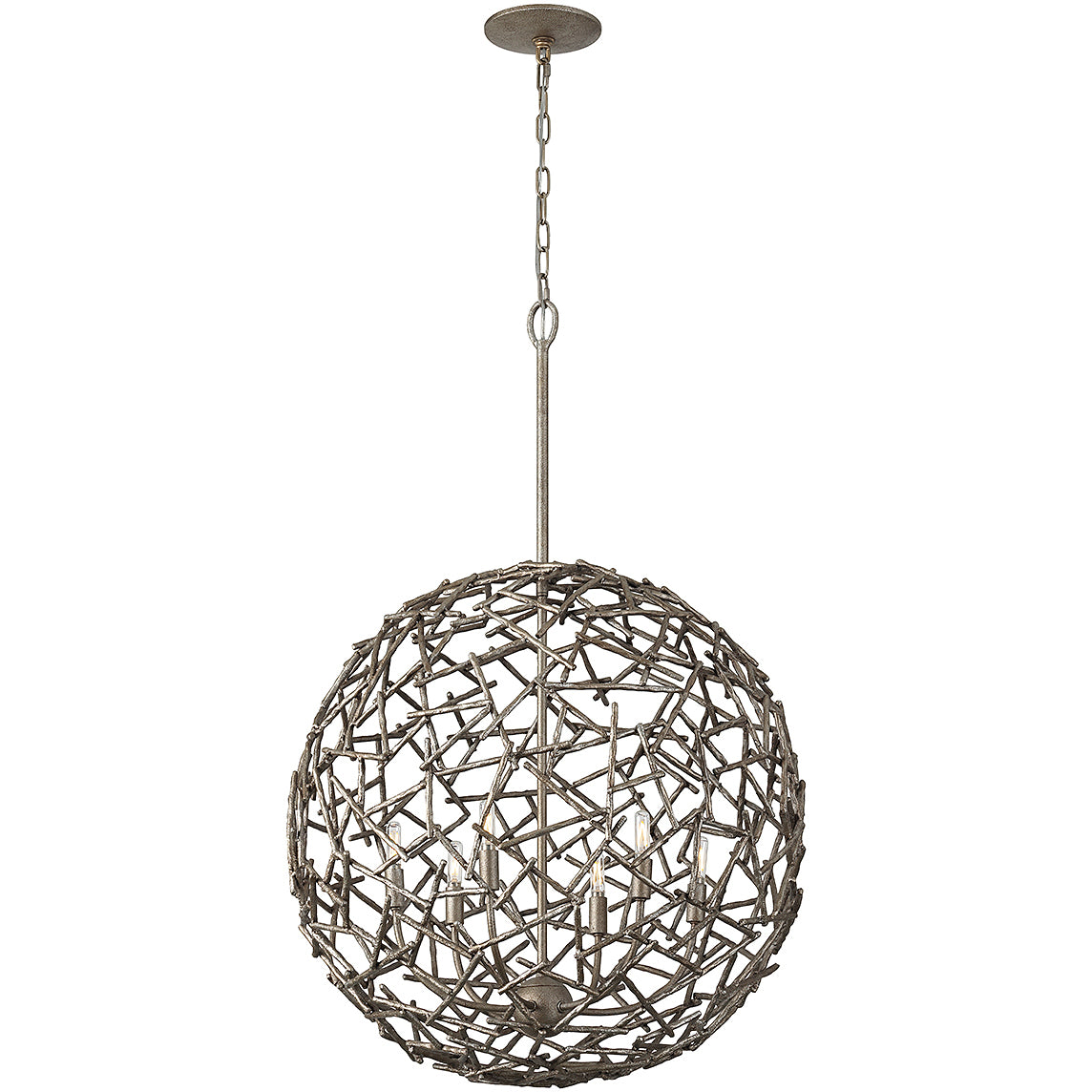 Hendren 6-Light Pendant in Campagne Luxe