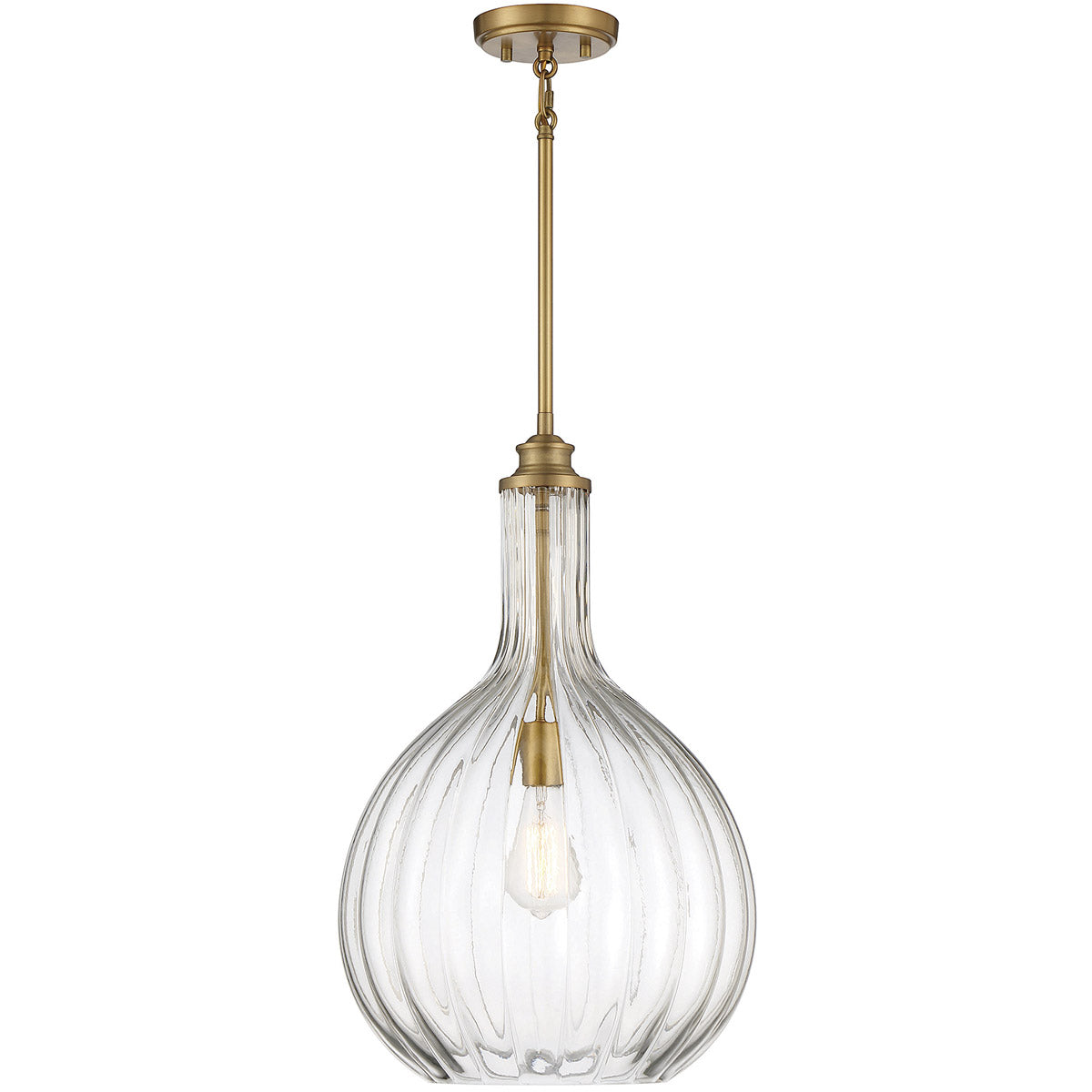 Brandon 1-Light Pendant in Matte Black