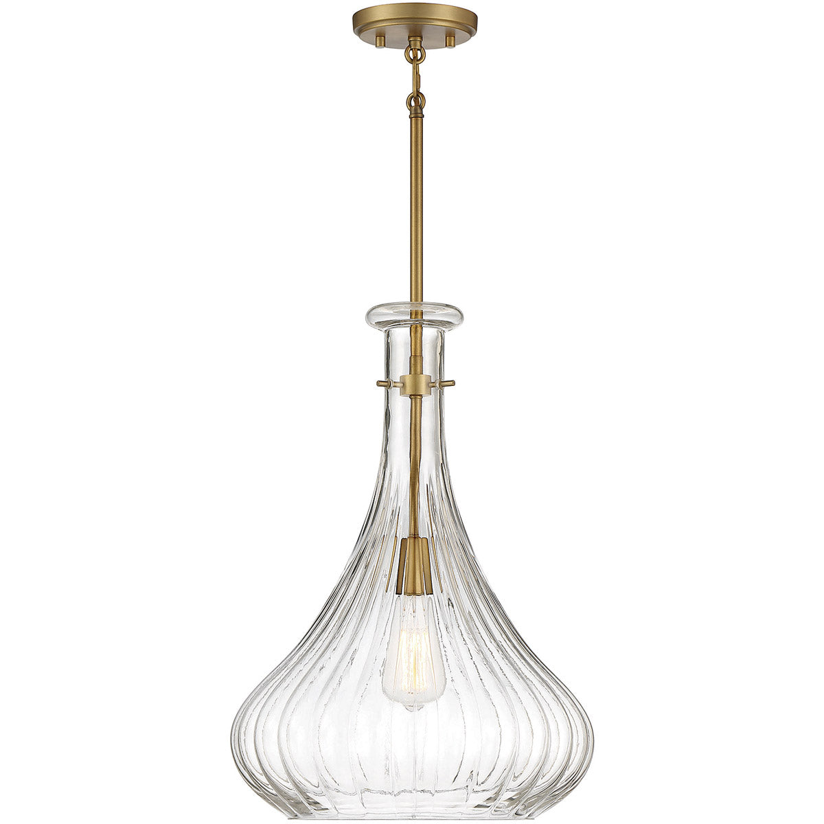 Bristo 1-Light Pendant in Matte Black